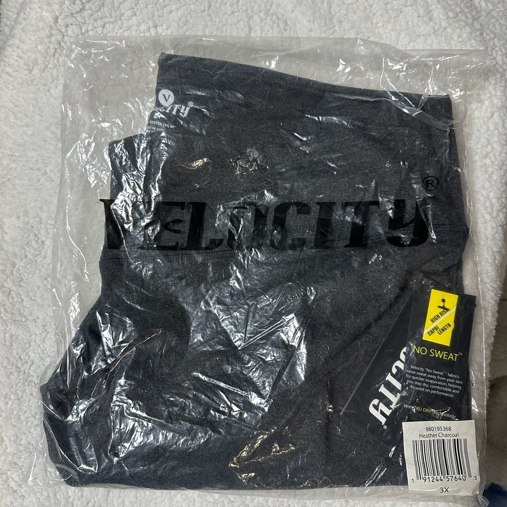 Velocity Charcoal Womens Leggings - Picture 2 of 7